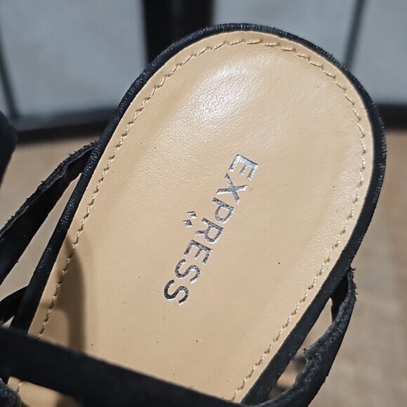 Express Caged Strappy High Heels Size 10 New - Picture 5 of 12